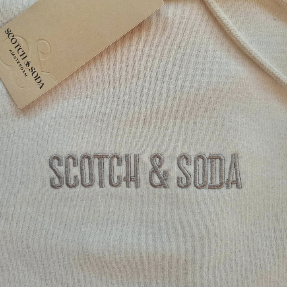 Scotch & Soda // M's Relaxed Fit Colorblock Hoodie // XL // Beige - Picture 4 of 11